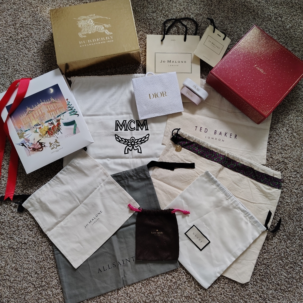 Gucci , Dior dust Bags and Boxes Collection